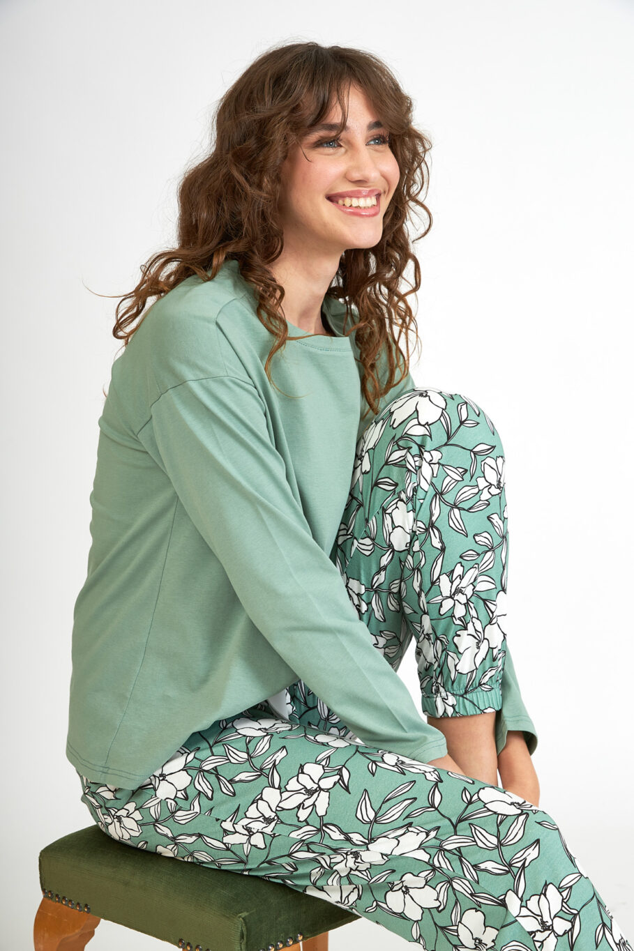 Women's homewear cotton modal - Mint