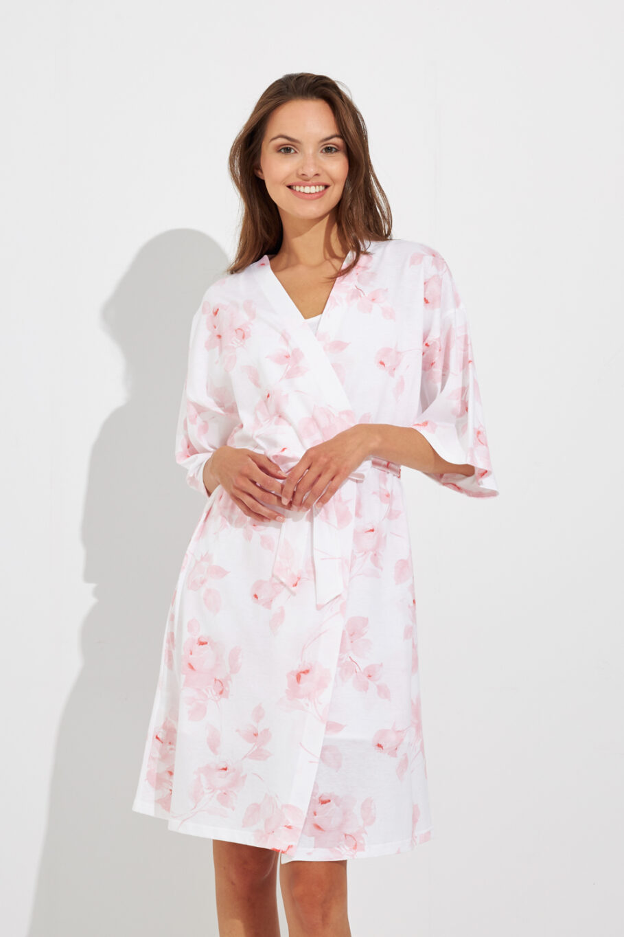 Women's Printed Robe - Pomegranate 402701<br><br>