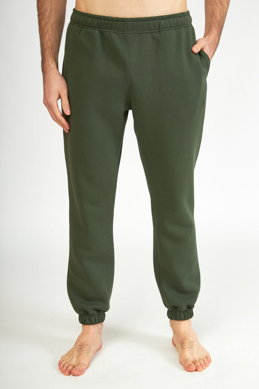 Men's Sweatpants with Elastic - Olive 807319