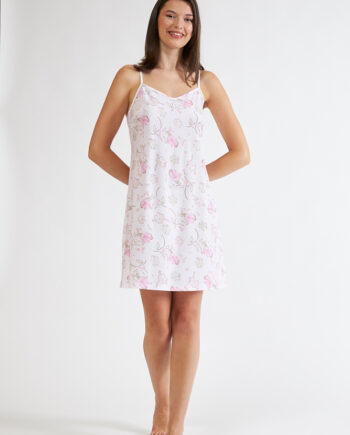 Νυχτικό Εμπριμέ cotton modal ράντα- 308819