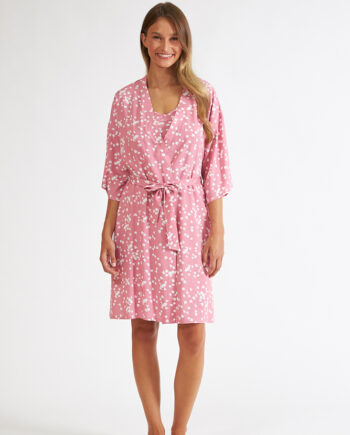 Ρόμπα Εμπριμέ rayon viscose σταυρωτή – 408701