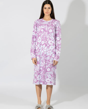 Νυχτικό Κλασσικό Εμπριμέ πατιλέτα cotton/modal – 309814