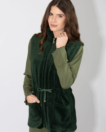 Fleece Ζακέτα Αμάνικη – 409715 green
