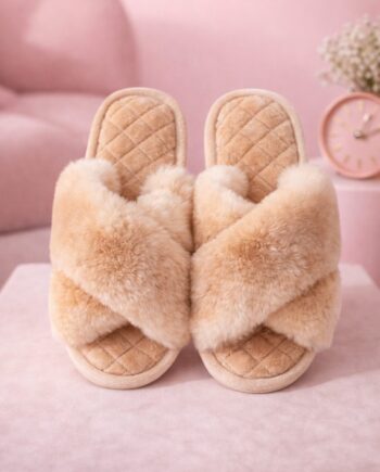 Fluffy Slippers - Beige 705404