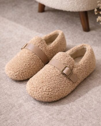 Παντόφλες Κλειστές με αγκράφα - Beige 707408