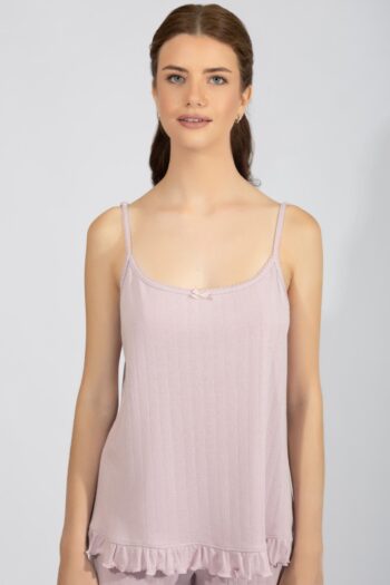 Μπλουζάκι Γυναικείο Rib Ράντα cotton modal – 110918 lavender