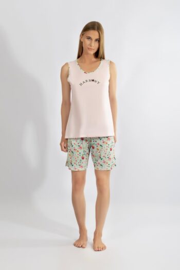Πιτζάμα Γυναικεία Harmony Αμάνικη με βερμούδα cotton modal - 110925