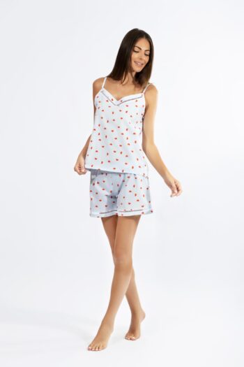 Baby Doll εμπριμέ Ποπλίνα cotton- 210802 ciel