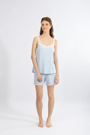 Baby Doll μονόχρωμο με δαντέλα micro modal - 210809 ciel