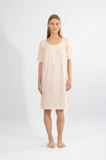 Νυχτικό Κλασσικό εμπριμέ Κοντό μανίκι micro modal - 310822