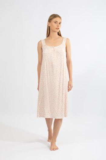 Νυχτικό Κλασσικό εμπριμέ Ράντα micro modal - 310824