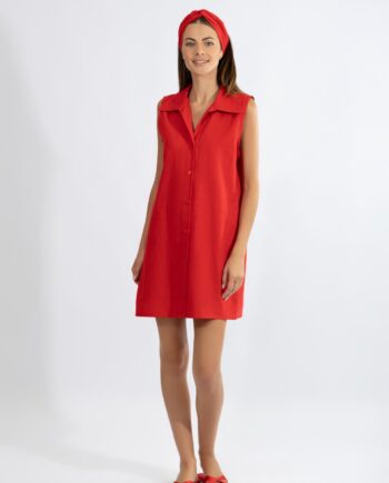 Φόρεμα Σακάκι Αμάνικο cotton - 510604 red