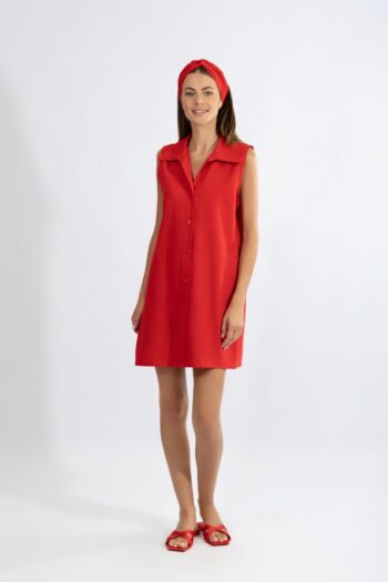 Φόρεμα Σακάκι Αμάνικο cotton - 510604 red