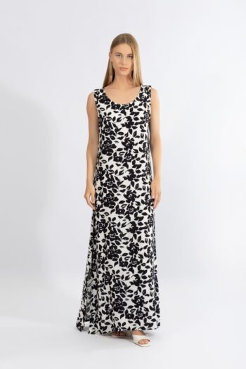 Φόρεμα Αμάνικο maxi viscose - 510625 black