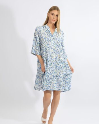 Φόρεμα με 3/4 μανίκι  Chamomile viscose - 510641
