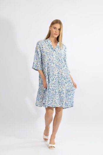 Φόρεμα με 3/4 μανίκι  Chamomile viscose - 510641