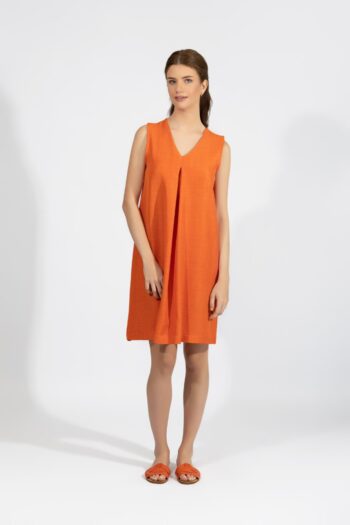 Φόρεμα Αμάνικο Bε pes - 510656 orange