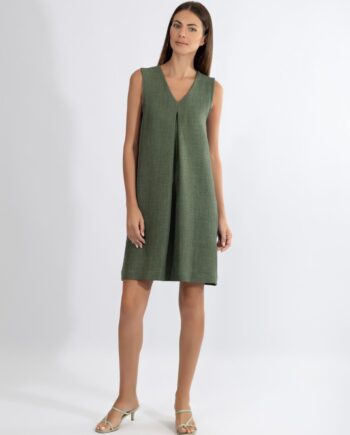 Φόρεμα Αμάνικο Bε pes - 510656 olive
