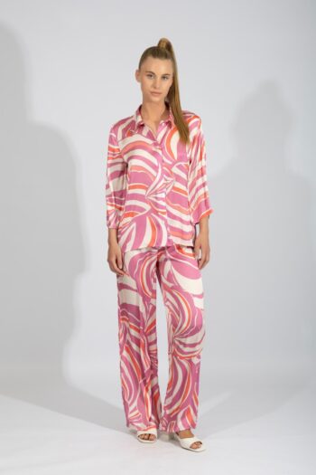 Σετ Σατέν Σακάκι/ Παντελόνι Pink Illusions pes - 510661