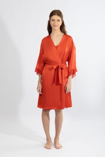 Ρόμπα Σατέν Μονόχρωμη - 610510 red