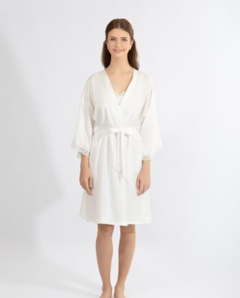 Ρόμπα Σατέν Μονόχρωμη - 610510 off white