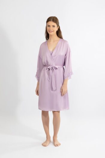 Ρόμπα Σατέν Μονόχρωμη - 610510 lavender