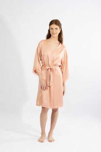 Ρόμπα Σατέν Μονόχρωμη - 610510 salmon