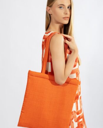 Shopping Bag Μονόχρωμη - 710401 orange