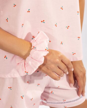 Scunchie Κερασάκια -710421 pink