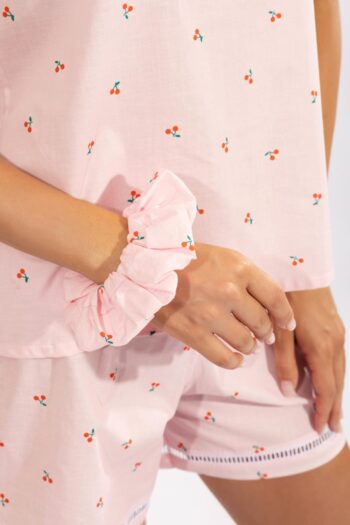 Scunchie Κερασάκια -710421 pink
