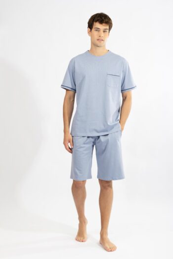 Ανδρική Πιτζάμα με βερμούδα cotton - 810310 ciel
