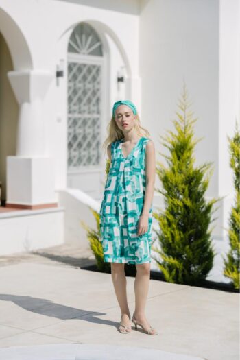 Φόρεμα Αμάνικο βε κουφόπιετα - 510621 green