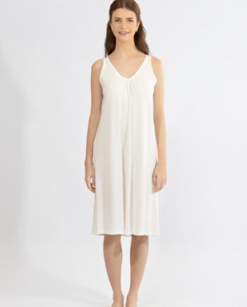 Νυχτικό Αμάνικο μονόχρωμο cotton modal - 310809 off white