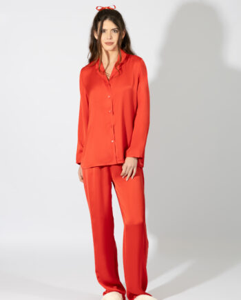 Σατέν Πιτζάμα Σακάκι – 609513 red