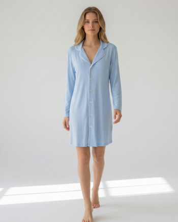 Νυχτικό σακάκι Μονόχρωμο 50% modal 50% cotton – 311801 - CIEL