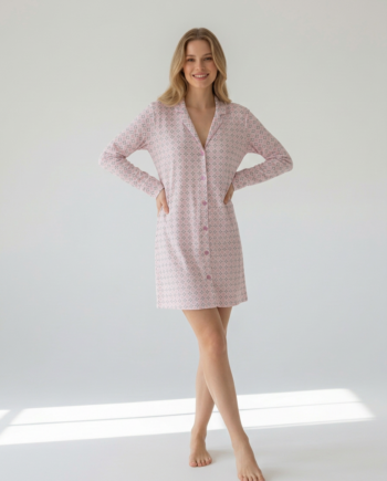 Νυχτικό Σακάκι Geometric  50% modal 50% cotton– 311809
