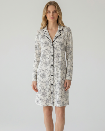 Νυχτικό Σακάκι Orchid 100% cotton – 311810 - BLACK
