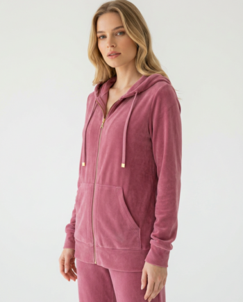 Ζακέτα Βελουτέ με κουκούλα  80%cotton 20% pes – 511604 - ROTTEN APPLE