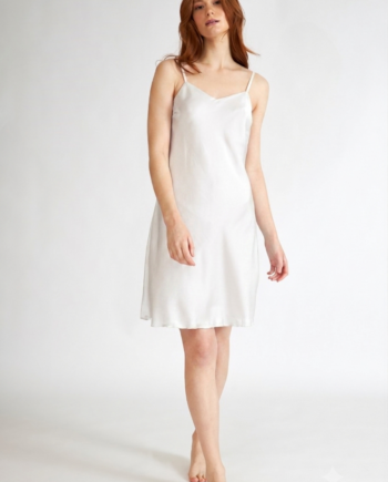 Σατέν Νυχτικό Μονόχρωμο -609515 off white