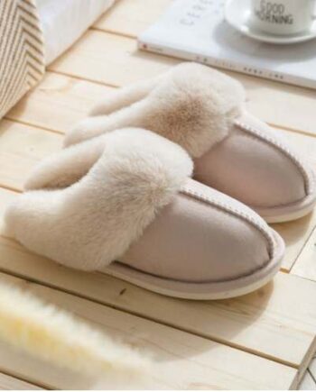 Παντόφλες Κλειστές Χνουδωτές - 707416 beige