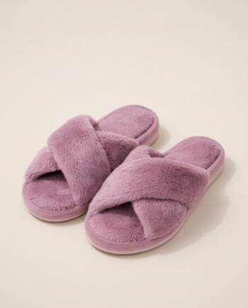 Παντόφλα Χνουδωτή  100%pes–  711407 - LILAC