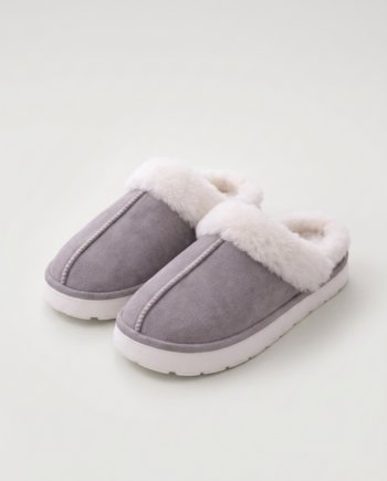 Παντόφλα τύπου ugg  100%pes–  711409 - GREY