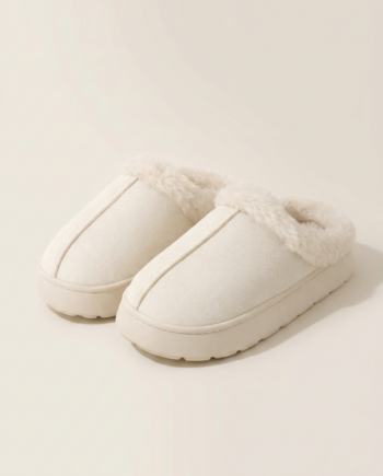 Παντόφλα τύπου ugg  100%pes–  711409 - OFF WHITE