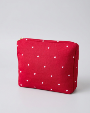 Μεσαίο Νεσεσέρ Καρδούλες 100%cotton– 711414 - RED
