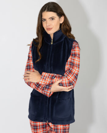 Fleece Ζακέτα Αμάνικη – 407712 blue